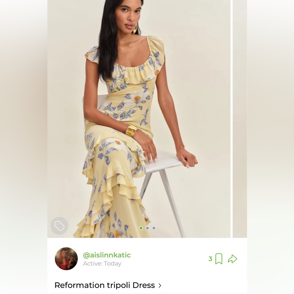 Reformation Tripoli Dress - brand new